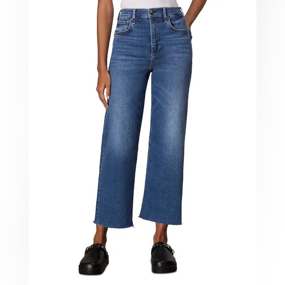 Rag and Bone High Rise Ankle Wide Leg Jeans in Scout